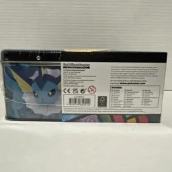 Pokemon 2021 Eevee Evolutions TCG Promotional Treasure Chest Lunchbox Tin 🔥⚡💧 - Image 2