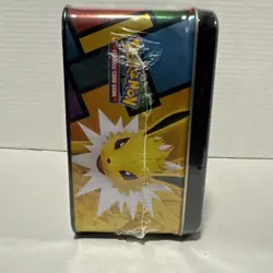 Pokemon 2021 Eevee Evolutions TCG Promotional Treasure Chest Lunchbox Tin 🔥⚡💧 - Image 5