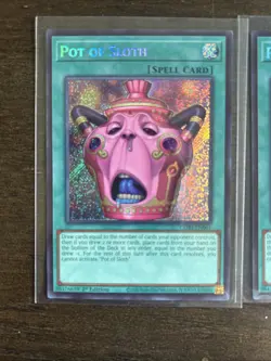 CORI-EN061 Pot of Sloth x3 Secret Rare 1st Ed YuGiOh Playset Chaos Origins - Image 2