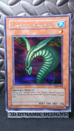 | Yugioh Sinister Serpent SDD-002 Secret Rare Stairway To The Destined HP 🔥 | - Image 1