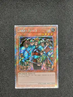 Yugioh - Exiled Force RA03-EN119 1st Edition Platinum Secret Rare NM - Image 1