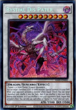 Bystial Dis Pater (Secret Rare) RA05-EN041 Secret Rare Yu-Gi-Oh 1st Edition NM/M - Image 1