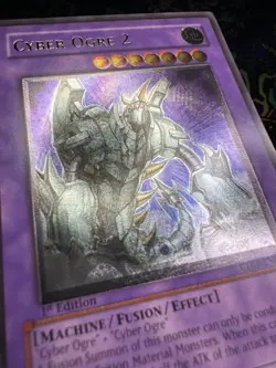 Yu-Gi-Oh! Cyber Ogre 2 CDIP-EN036 Ultimate Rare 1st Edition LP - Image 3