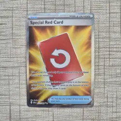 Special Red Card 113/086 Ultra Rare Holo - Pokemon TCG Chaos Rising CRI NM - Image 1