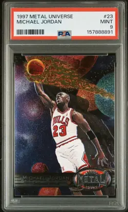 1997 Metal Universe - Michael Jordan #23 PSA 9 - Image 1
