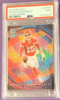 2024 Panini Spectra Patrick Mahomes II Color Sphere CASE HIT PSA 9 Mint Chiefs - Image 1
