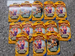 Disney Lorcana Wilds Unknown Sleeved Booster Pack LOT OF 13 Factory Sealed - Image 1