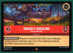 Snuggly Duckling - Disreputable Pub - Ursula's Return #135 - Disney Lorcana Card - Image 1