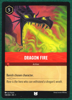 Dragon Fire - The First Chapter #130 - Disney Lorcana TCG Card - Image 1
