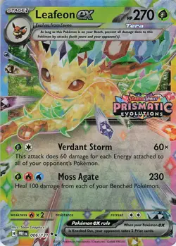 Leafeon ex - (Prismatic Evolutions Stamp) Promo Miscellaneous Cards & Products 0 - Image 1