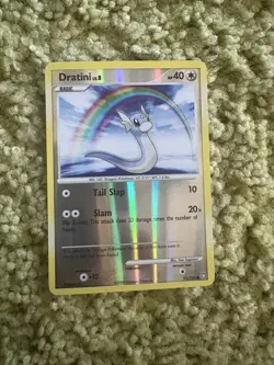 Pokemon 2008 Legends Awakened Dratini Card 91/146 Reverse Holo - Image 1
