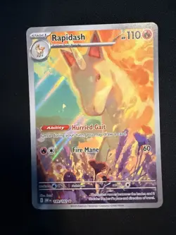 Rapidash Illustration Rare Card Destined Rivals 189/182 Pokemon TCG NM!! - Image 1