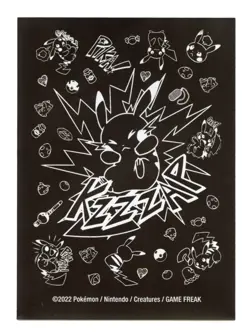 1x Pikachu Comic-Style Attack - Individual Card Sleeve Pokemon Center TCG Sleeve - Image 1