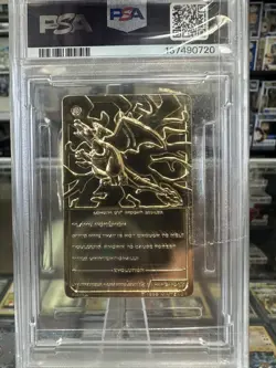 1999 BURGER KING POKEMON GOLD CARD - CHARIZARD PSA 8 - Image 3