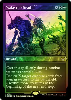 Magic The Gathering MTG WAKE THE DEAD ETCHED FOIL Commander Masters NM Near Mint - Image 1