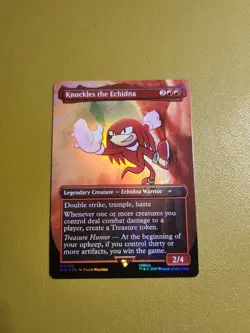Knuckles the Echidna (Rainbow Foil) M Foil Secret Lair Drop Series 2082 NM - Image 1