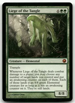 Liege of the Tangle #123 (NM) Scars of Mirrodin SOM Magic MTG - Image 1