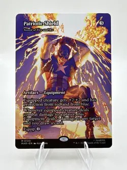 Patriotic Shield - Sword of Fire and Ice (Borderless) Marvel M 0100 - Image 1