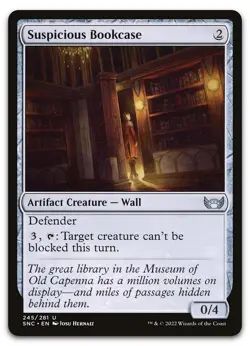 Suspicious Bookcase #245 (NM) Streets New Capenna SNC Magic MTG - Image 1