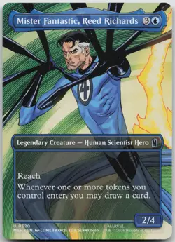 Mister Fantastic, Reed Richards (Borderless) Marvel Super Heroes 320 NM U - Image 1
