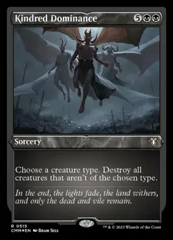 1x MTG Kindred Dominance - Foil Etched Near Mint, English - Commander Masters - Image 1