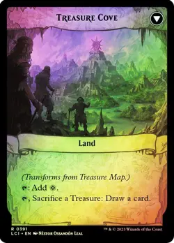 MTG TREASURE MAP // TREASURE COVE EXTENDED ART FOIL The Lost Caverns of Ixalan - Image 2