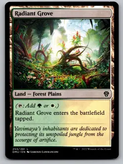 Radiant Grove 253 Land Dominaria United Magic: The Gathering Near Mint - Image 1