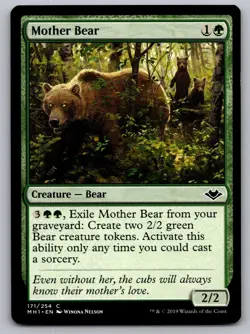 Mother Bear 171 Common Modern Horizons Magic: The Gathering Near Mint - Image 1