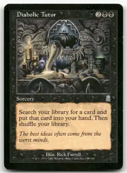 Diabolic Tutor #129 (LP) Odyssey ODY Magic MTG - Image 1