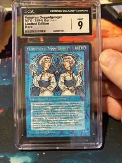 MTG Revised Foreign Black Border German Vesuvan Doppelganger CGC 9 - Image 1