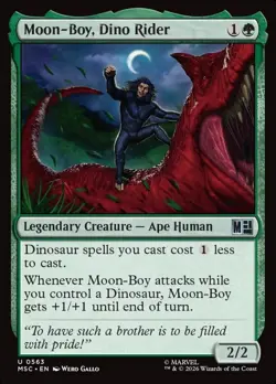 Moon-Boy, Dino Rider Marvel Super Heroes Commander #563 Magic TCG - Image 1