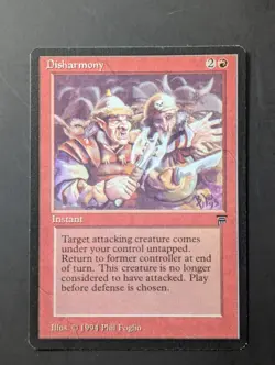 MTG Disharmony Legends Rare - Near Mint - Image 1