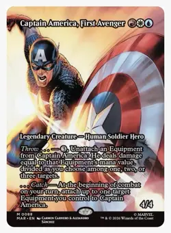 Captain America, First Avenger (Borderless) Marvel Super Heroes Regular - Image 1