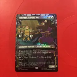 Splinter, Radical Rat R 251 (Showcase) Foil Near mint TMNT MTG - Image 1