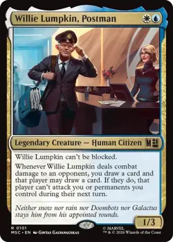 NM Willie Lumpkin, Postman, MTG, Heroes Commander, Magic the Gathering, 101 - Image 1