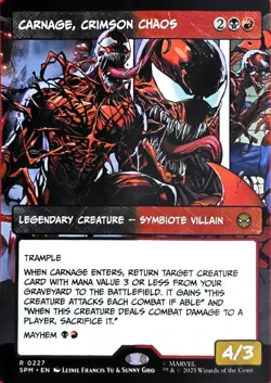 Wizards of the Coast MTG Carnage, Crimson Chaos 0227 Borderless Rare Regular EN - Image 1