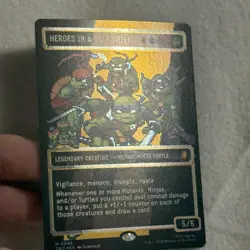 Heroes In A Half Shell (0096) Borderless Surge Foil - TMNT MTG - NM Digital 8bit - Image 2
