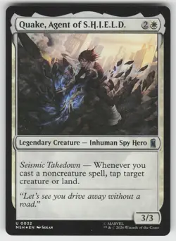 Quake, Agent of S.H.I.E.L.D. 32 Marvel Super Heroes MTG Foil NM - Image 1
