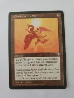MTG Magic The Gathering Card Chariot of the Sun Artifact Mirage 1996 - Image 1