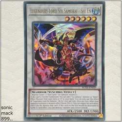 Legendary Lord Six Samurai - Shi En - ROTA-EN039 - Super Rare 1st Edition Yugioh - Image 1