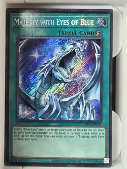 Konami Yu-Gi-Oh! Majesty with Eyes of Blue LCKC-EN031 Secret Rare Holo Unlimited - Image 1
