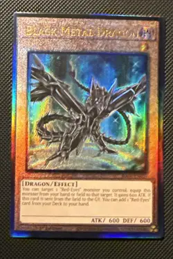 Black Metal Dragon RA04-EN016 Prismatic Ultimate Rare Yugioh 1st Edition PUR - Image 1