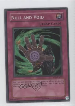 SR - Null and Void Unlimited YuGiOh Soul of the Duelist #SOD-EN057 2004 READ - Image 1