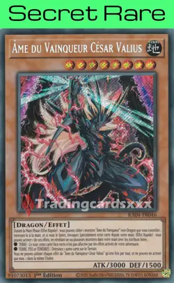 Yu-Gi-Oh! Ame du Vainqueur Cesar Valius : SE RA04-FR046 - Image 1