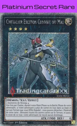 Yu-Gi-Oh! Chevalier Exciton Colonie du Mal : PN RA04-FR212 - Image 1