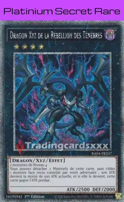 Yu-Gi-Oh! Dragon Xyz de la Rebellion des Tenebres : PN RA04-FR237 - Image 1