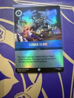 Disney Lorcana Sudden Scare Epic 219/204 Holo Whispers in the Well - Image 1
