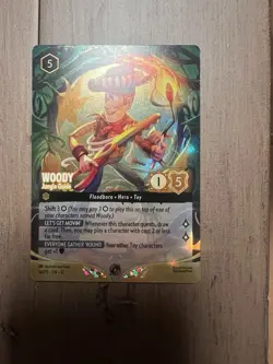 Disney Lorcana TCG Woody - Jungle Guide 54/P3 Set Championship Foil Toy Story - Image 1