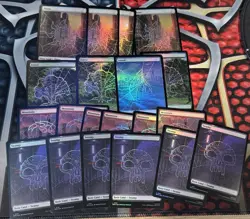 Magic: The Gathering Spider-Man- 20 Card Lot- FOIL LAND - Image 1