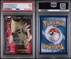 PSA 7 2015 POKEMON XY ANCIENT ORIGINS #91 FA/TYRANITAR EX ANCIENT ORIGINS - Image 3